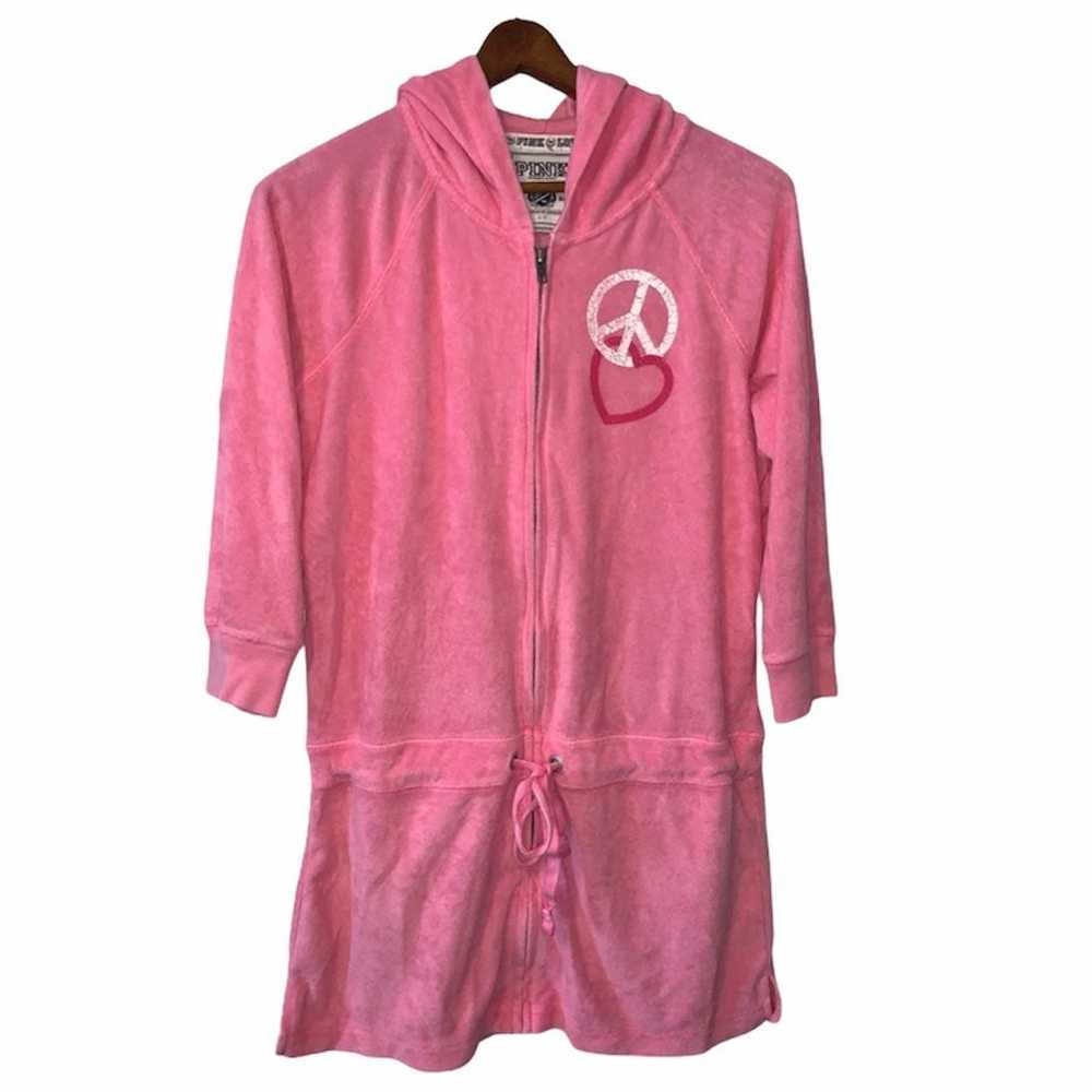 Vintage PINK Victoria's Secret Peace Love Pink to… - image 1