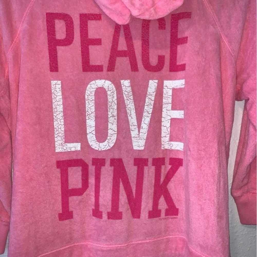 Vintage PINK Victoria's Secret Peace Love Pink to… - image 3