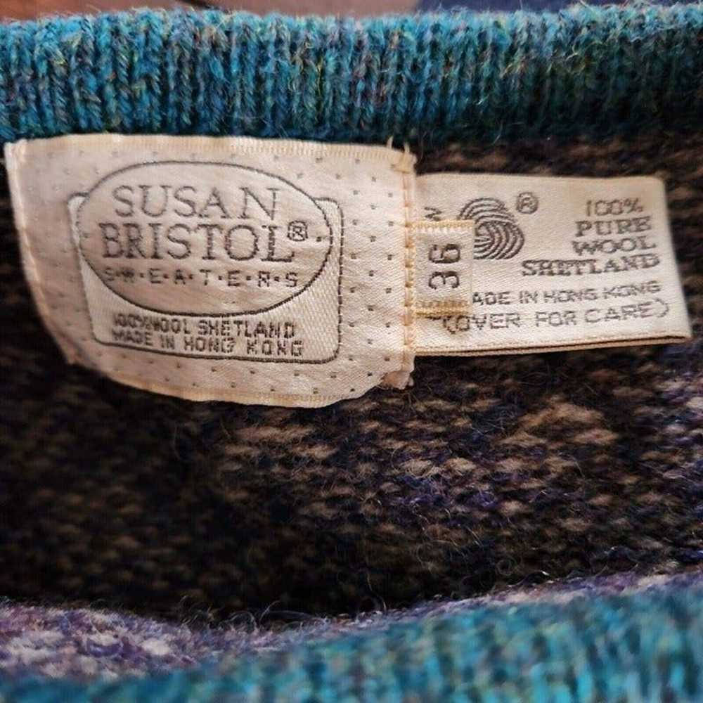 Susan Bristol Sweater Size 36 EU Knitted Crewneck… - image 5