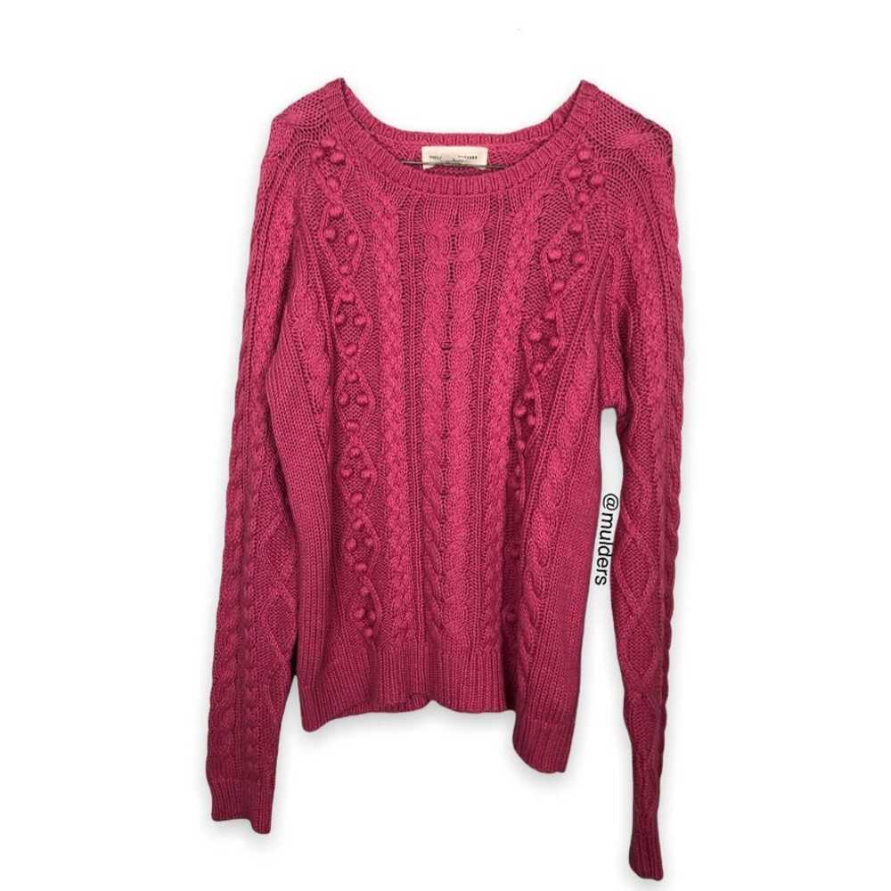 Paula Cahen D'anvers Argentina Pink Cable Knit Lo… - image 1