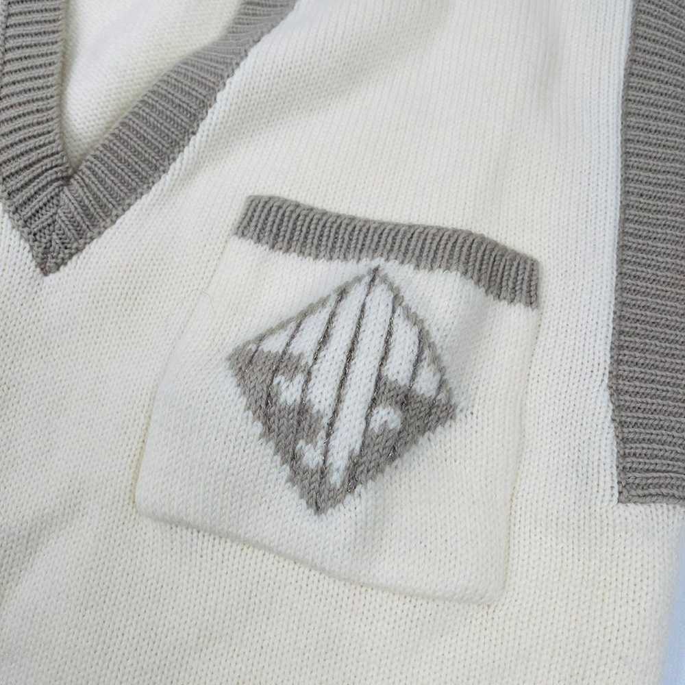 80s Virgin Wool Sleeveless Sweater Vest - image 3