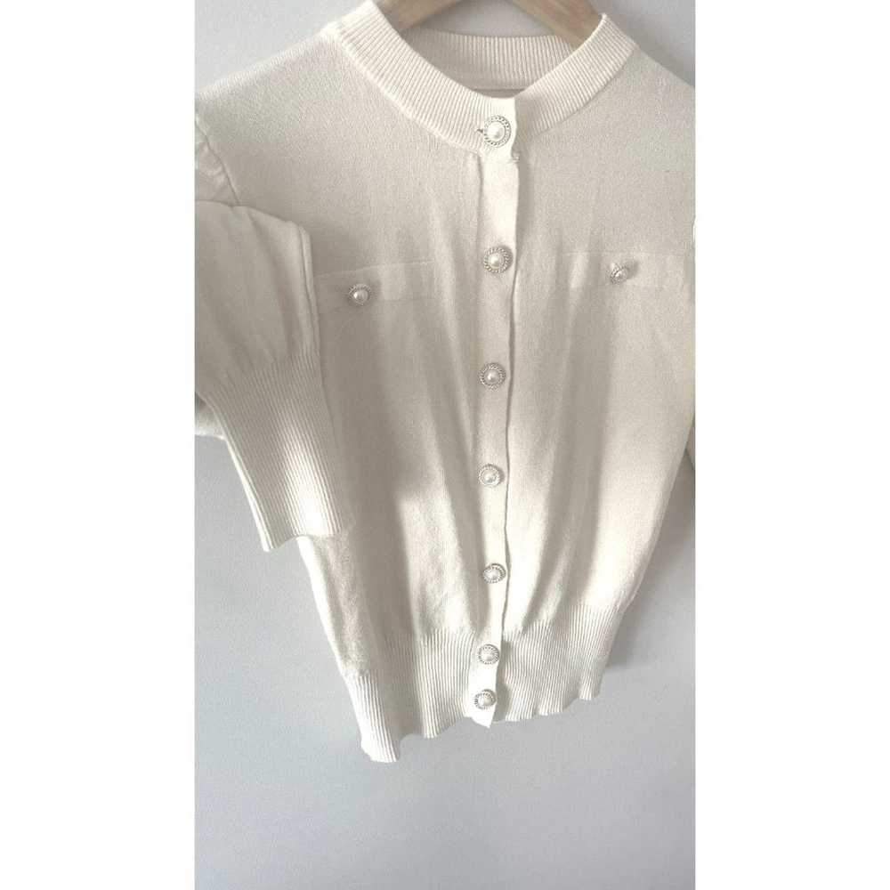 Commense Pearl Button Cardigan Sweater Cream Whit… - image 2