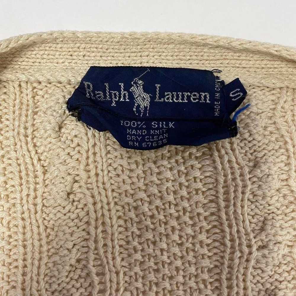 vintage 90s ralph lauren polo cardigan sweater - image 3