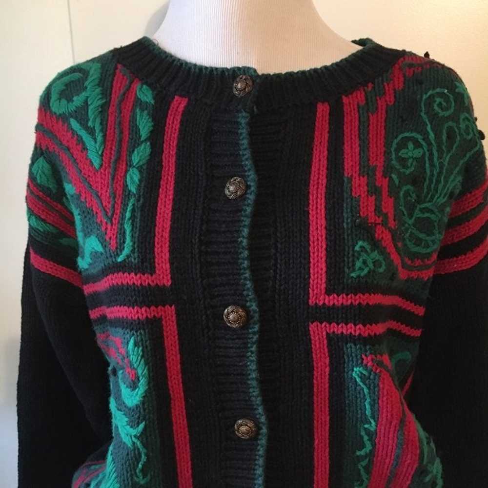 Sweater by bryn Connelly S:S green,red,b - image 1