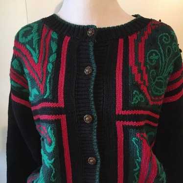 Sweater by bryn Connelly S:S green,red,b - image 1