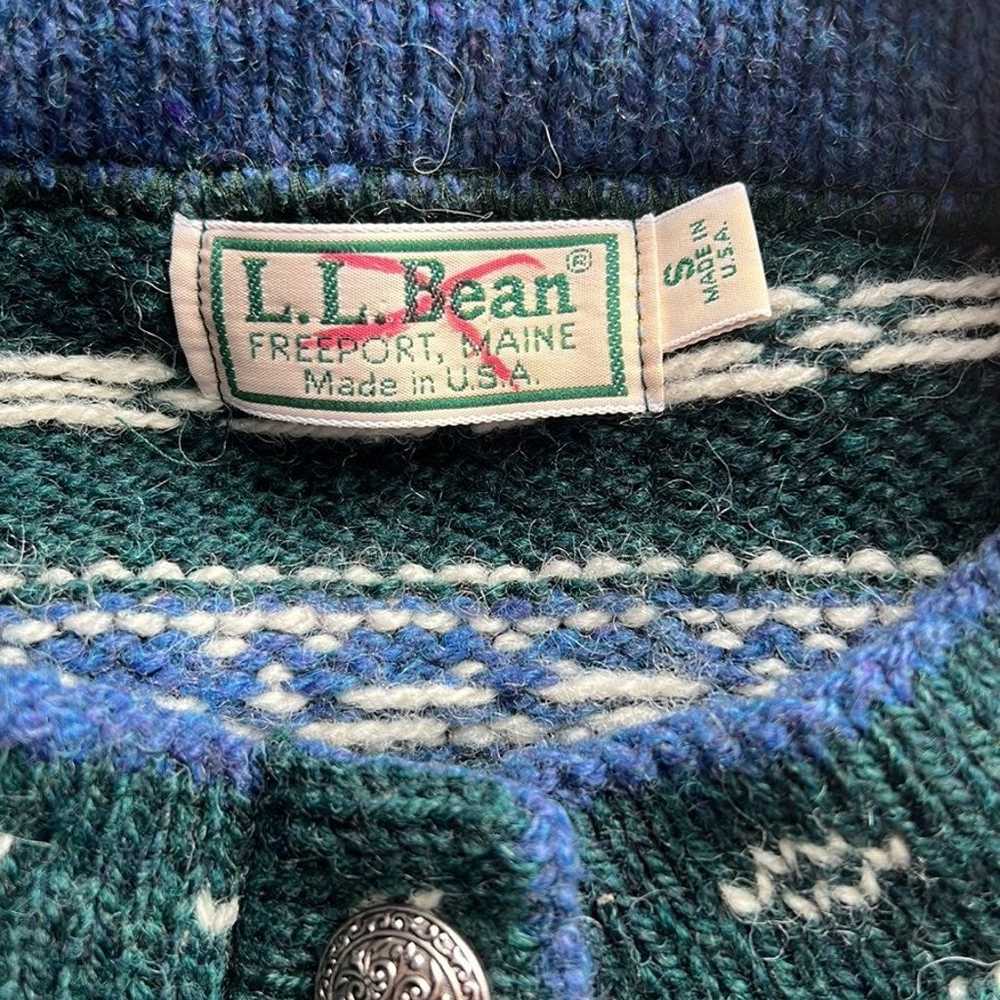 L.L. Bean Vintage Cardigan Sweater - image 4