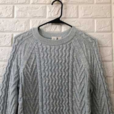 GAP light blue cable knit sweater