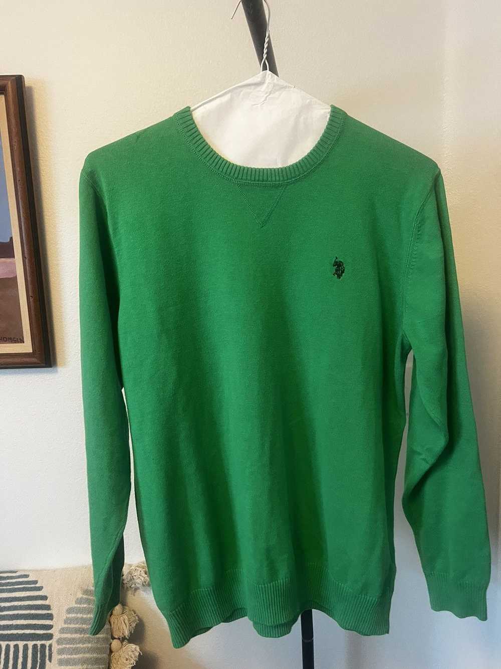 Polo Ralph Lauren Polo Kelly Green Longsleeve Cre… - image 1