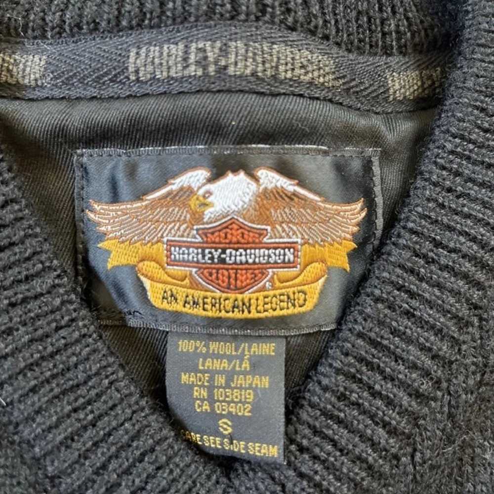 Vintage Harley Davidson Wool Sweater - image 3