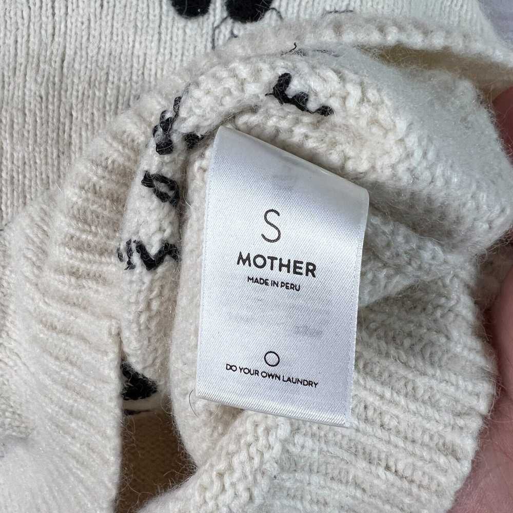 Mother Sweater Crewneck Embroidered Baby Alpaca W… - image 11