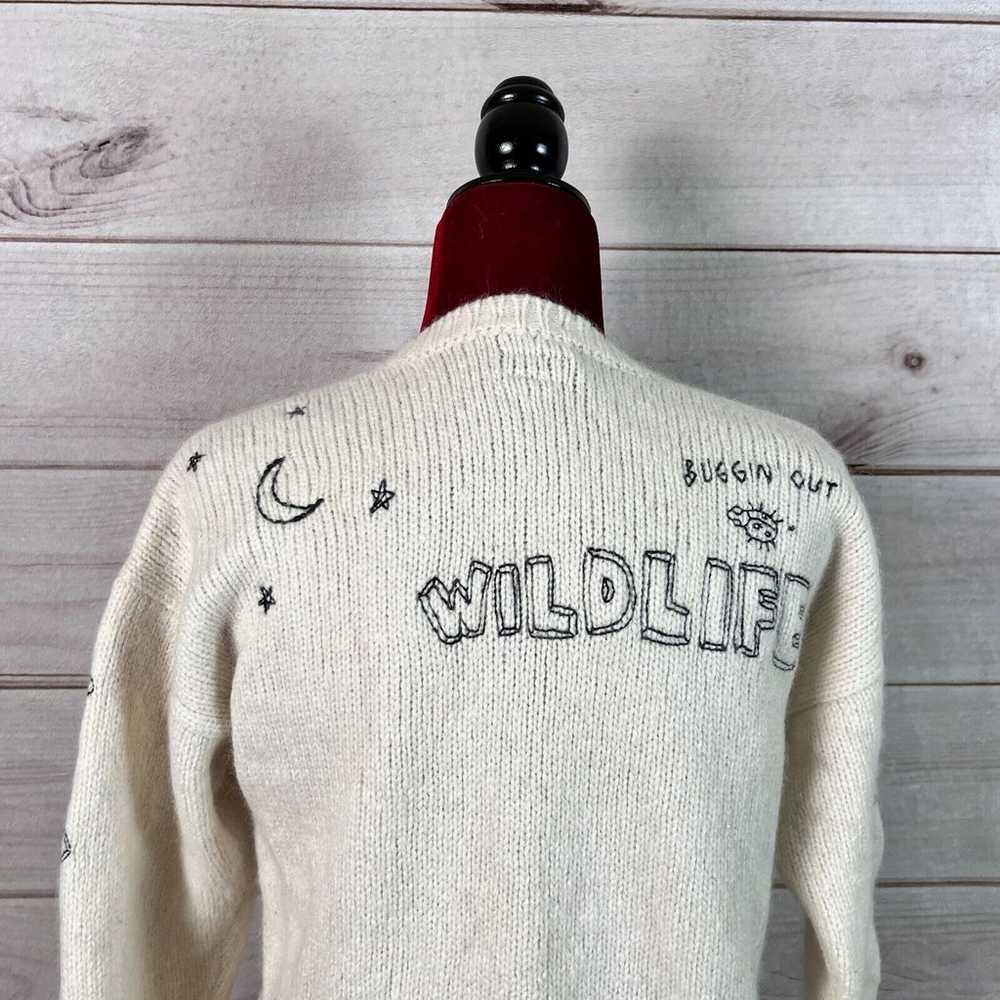 Mother Sweater Crewneck Embroidered Baby Alpaca W… - image 7