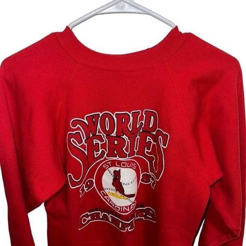 Vintage 1987 St Louis Cardinals World Series Crew… - image 3