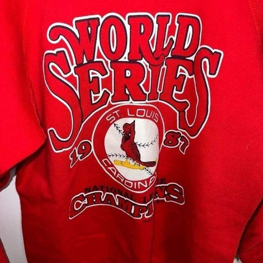 Vintage 1987 St Louis Cardinals World Series Crew… - image 4