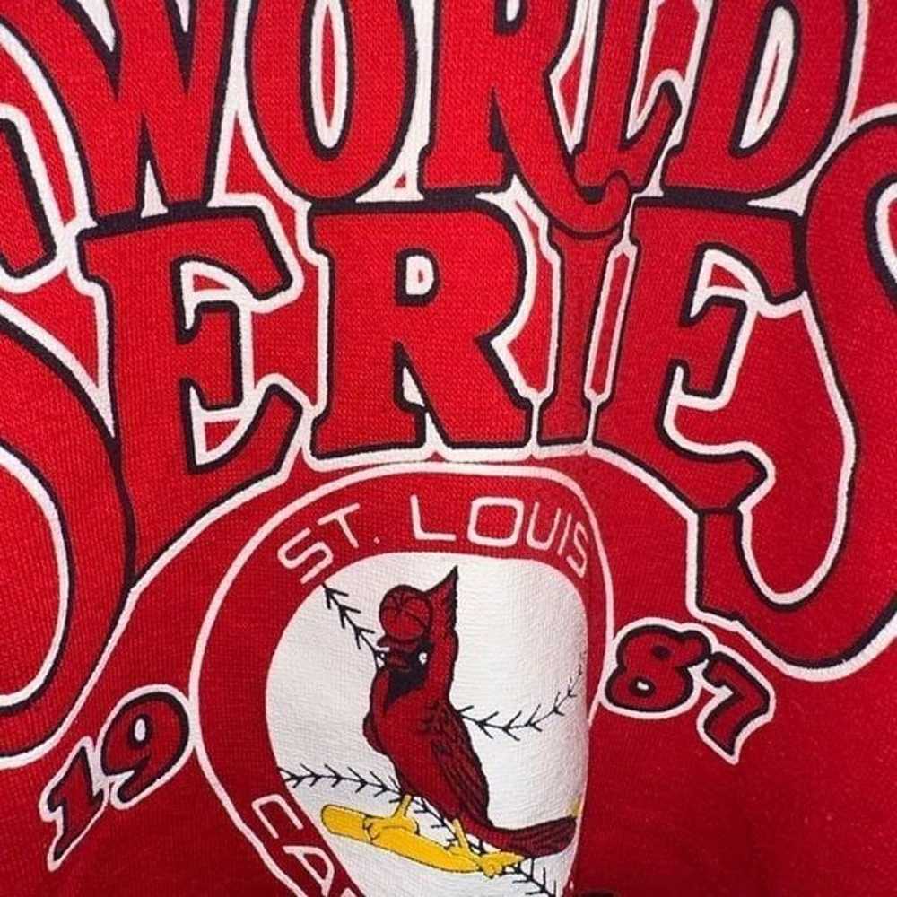 Vintage 1987 St Louis Cardinals World Series Crew… - image 5