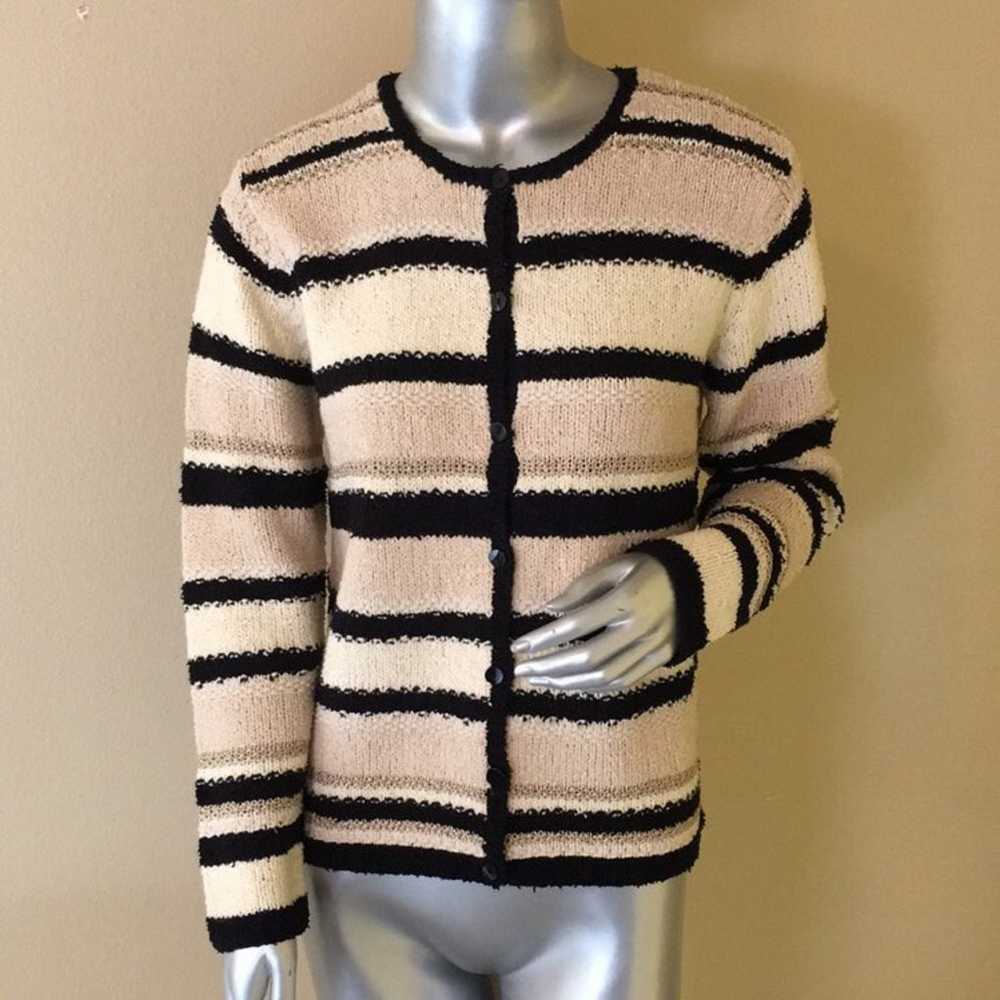 Talbots Vintage Hand Knit Cardigan Sweater small - image 1