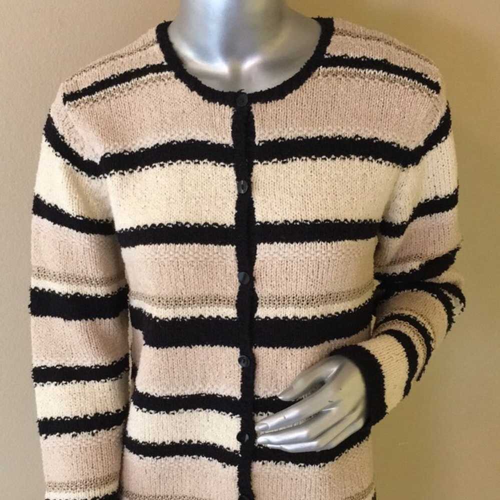 Talbots Vintage Hand Knit Cardigan Sweater small - image 2