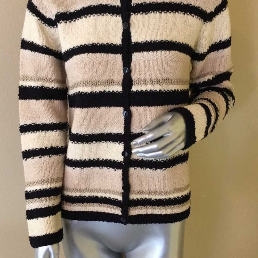 Talbots Vintage Hand Knit Cardigan Sweater small - image 3