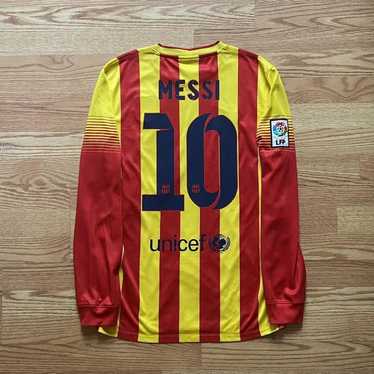 Nike FC Barcelona Messi 2013 14 away longsleeve L… - image 1