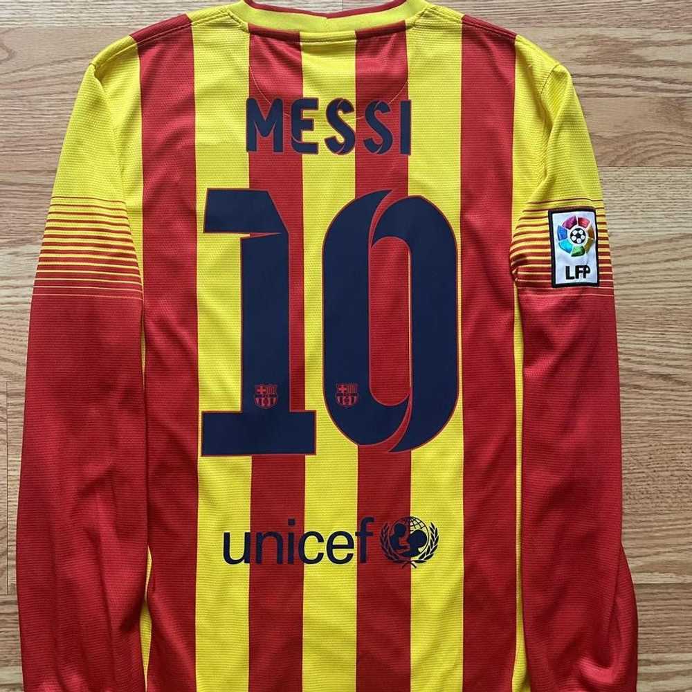 Nike FC Barcelona Messi 2013 14 away longsleeve L… - image 6