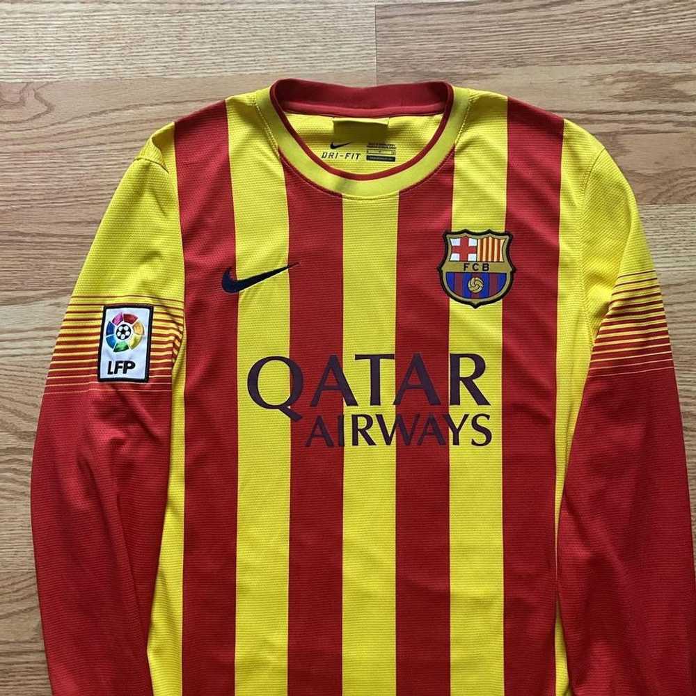 Nike FC Barcelona Messi 2013 14 away longsleeve L… - image 7