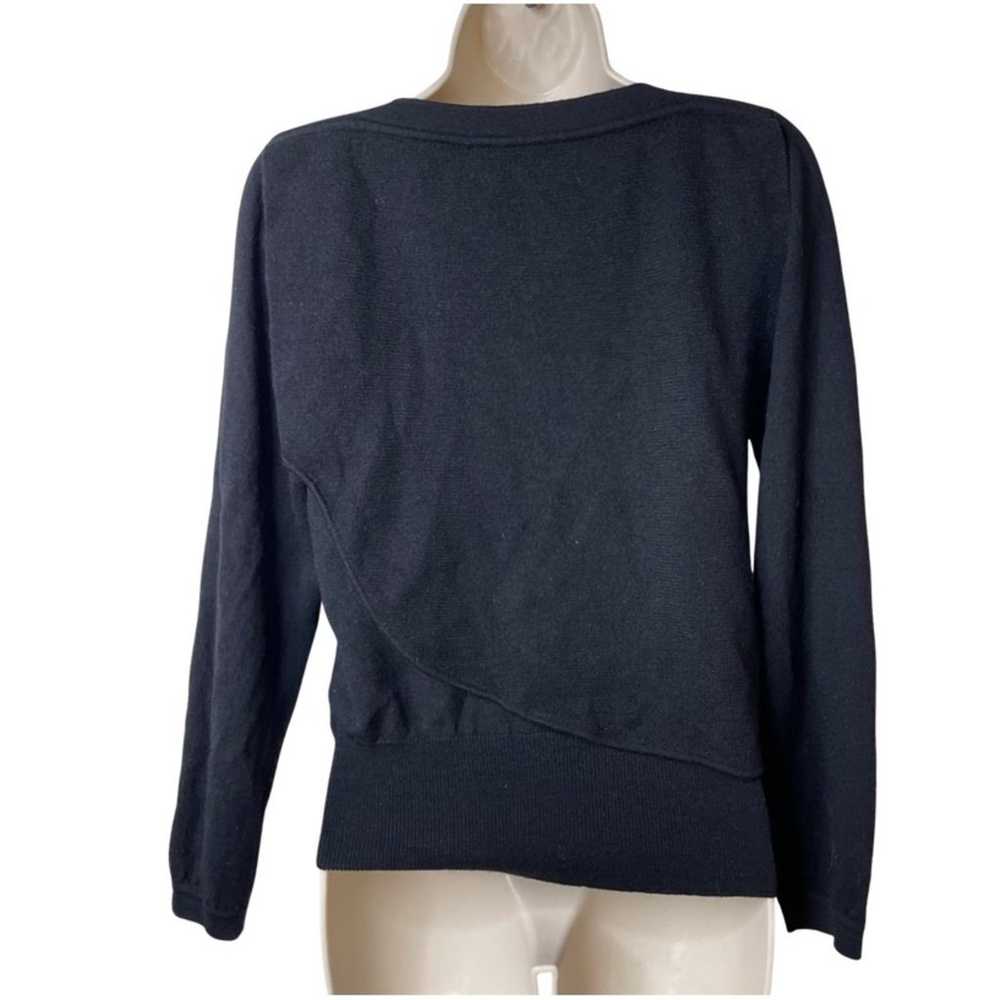 Vintage Sonia Rykiel Knit black 100% wool sweater… - image 2