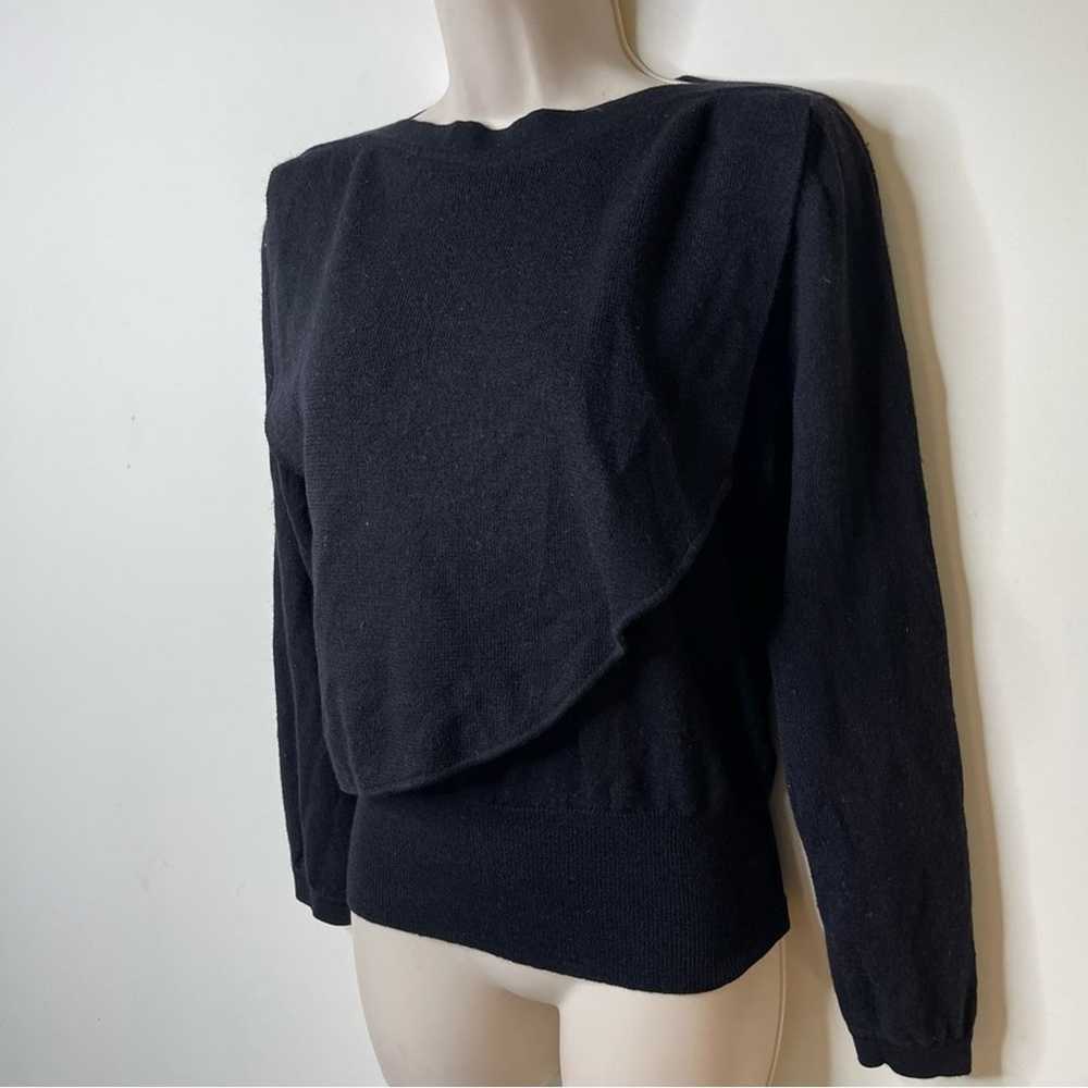 Vintage Sonia Rykiel Knit black 100% wool sweater… - image 6