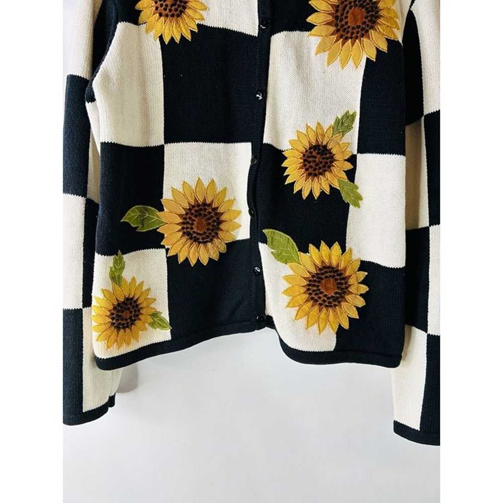 VTG 90s Womens Small Color Block Checkerboard Sun… - image 2