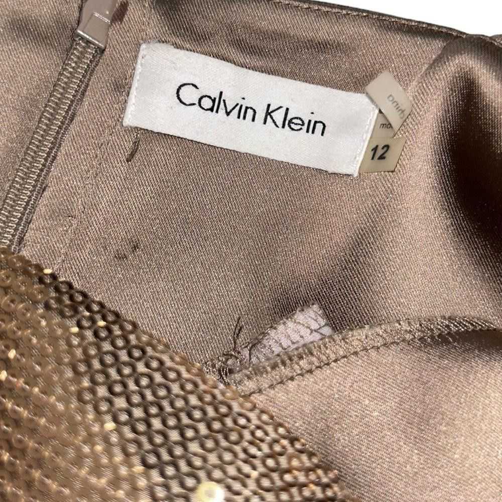 Calvin Klein Calvin Klein l Gold Satin Sequin She… - image 7