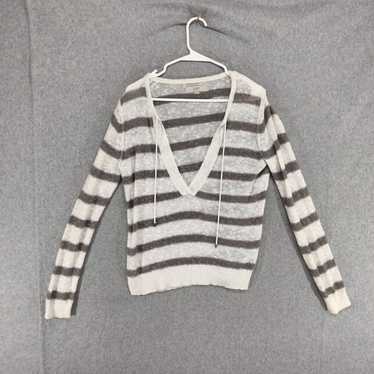 Ann Taylor Loft Pullover Sweater Wmns M Linen Gra… - image 1