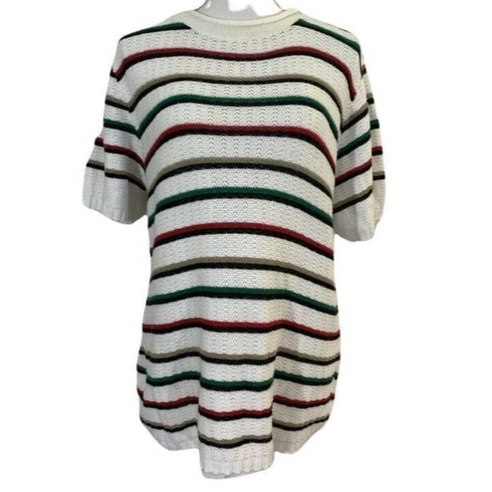 Classic Elements Striped Sweater Vintage White Cr… - image 1