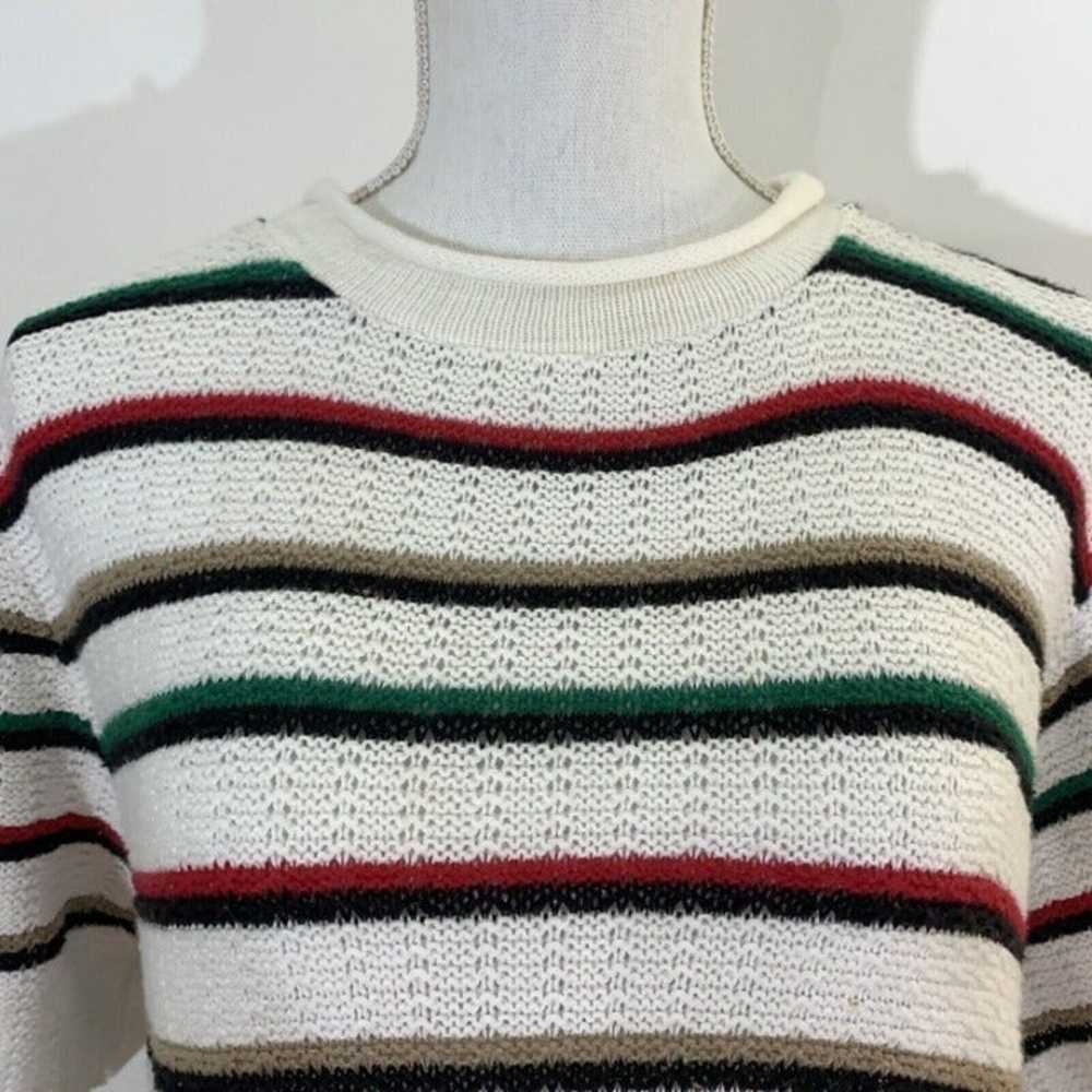 Classic Elements Striped Sweater Vintage White Cr… - image 2