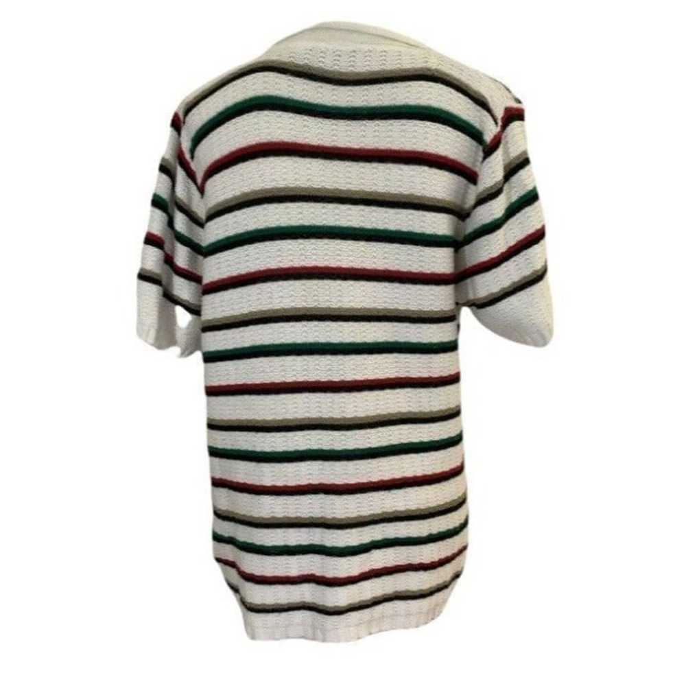 Classic Elements Striped Sweater Vintage White Cr… - image 3