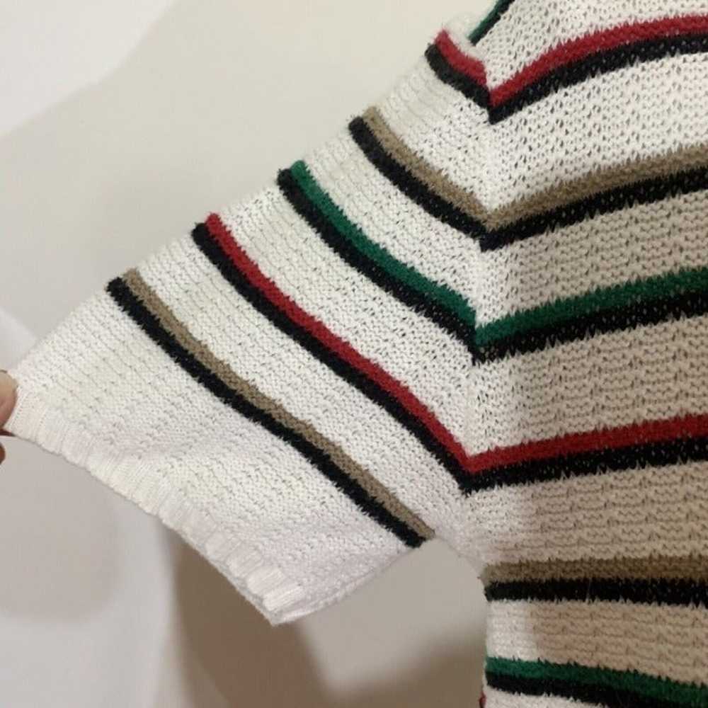 Classic Elements Striped Sweater Vintage White Cr… - image 5