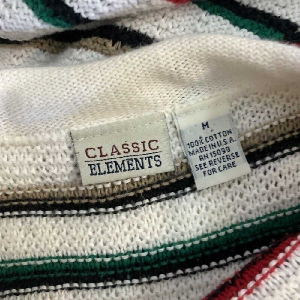 Classic Elements Striped Sweater Vintage White Cr… - image 6