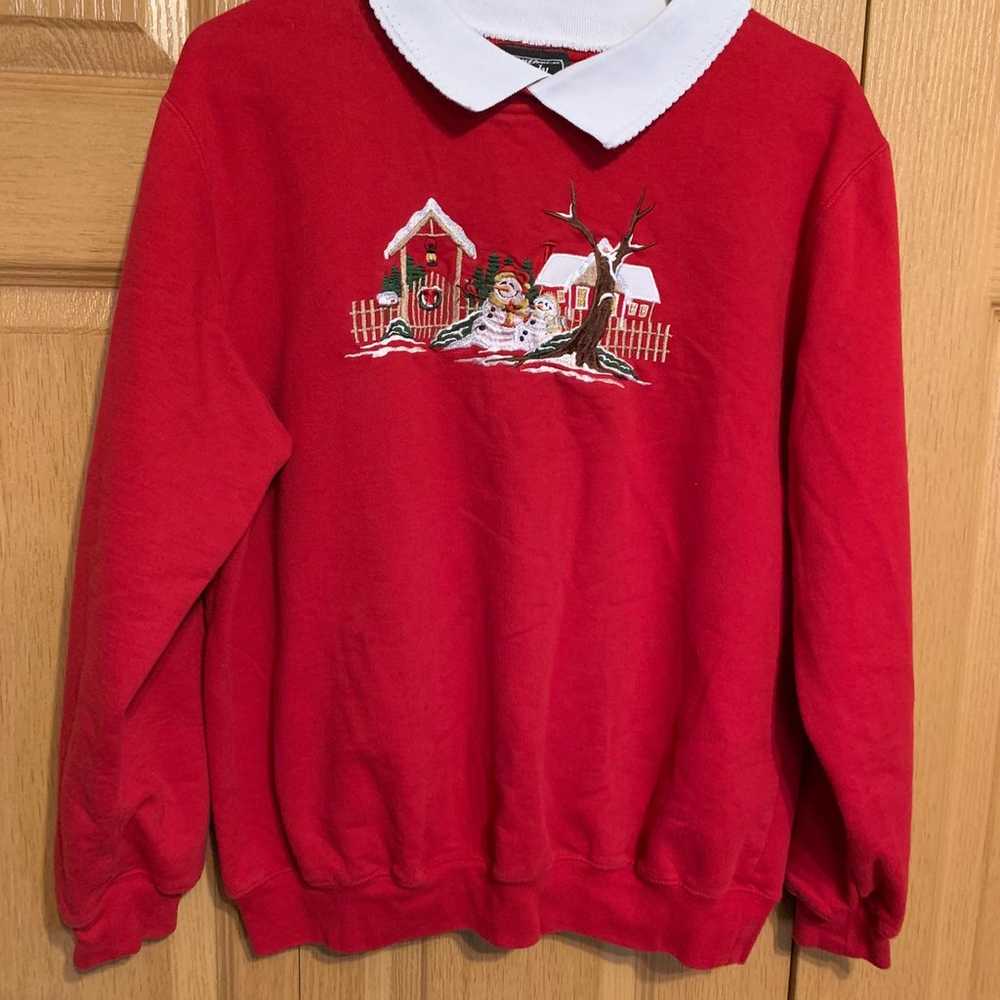 Vintage southern lady Christmas Sweatshirt - image 1