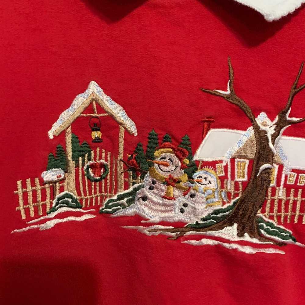 Vintage southern lady Christmas Sweatshirt - image 2