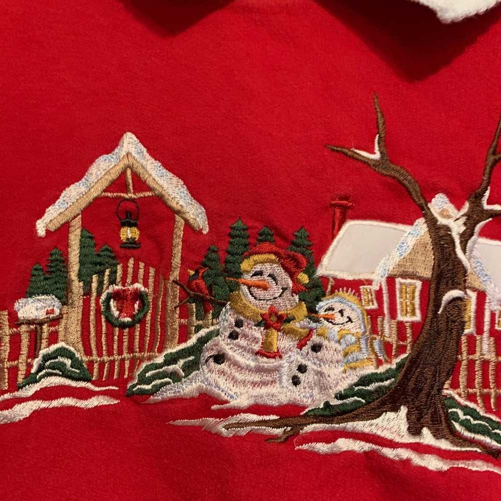 Vintage southern lady Christmas Sweatshirt - image 3