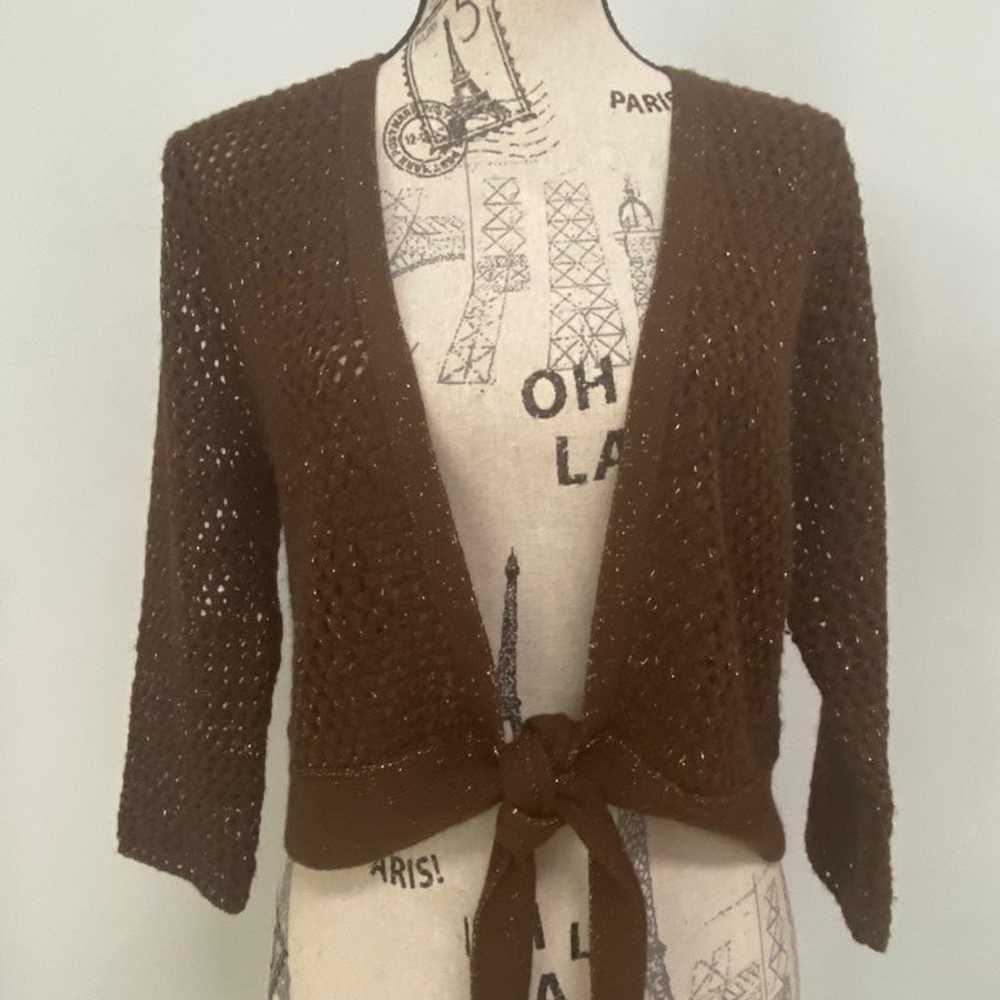 armand & alba vintage hobo crochet cardigan- wome… - image 1