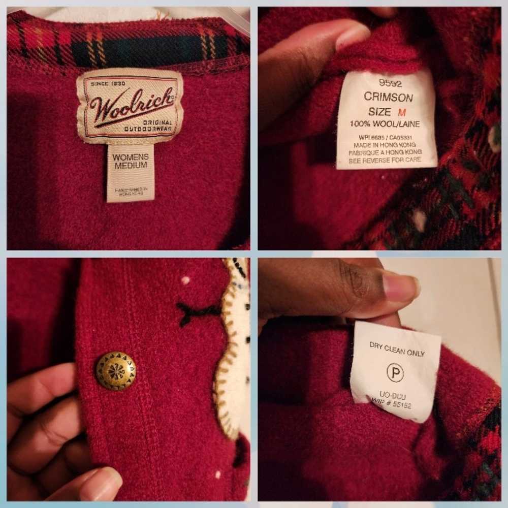 Woolrich 100% Wool Christmas Holiday Vest Vintage… - image 12