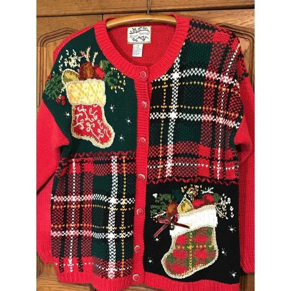 Vtg 97 Heirloom Collectibles Christmas Sweater Mu… - image 2