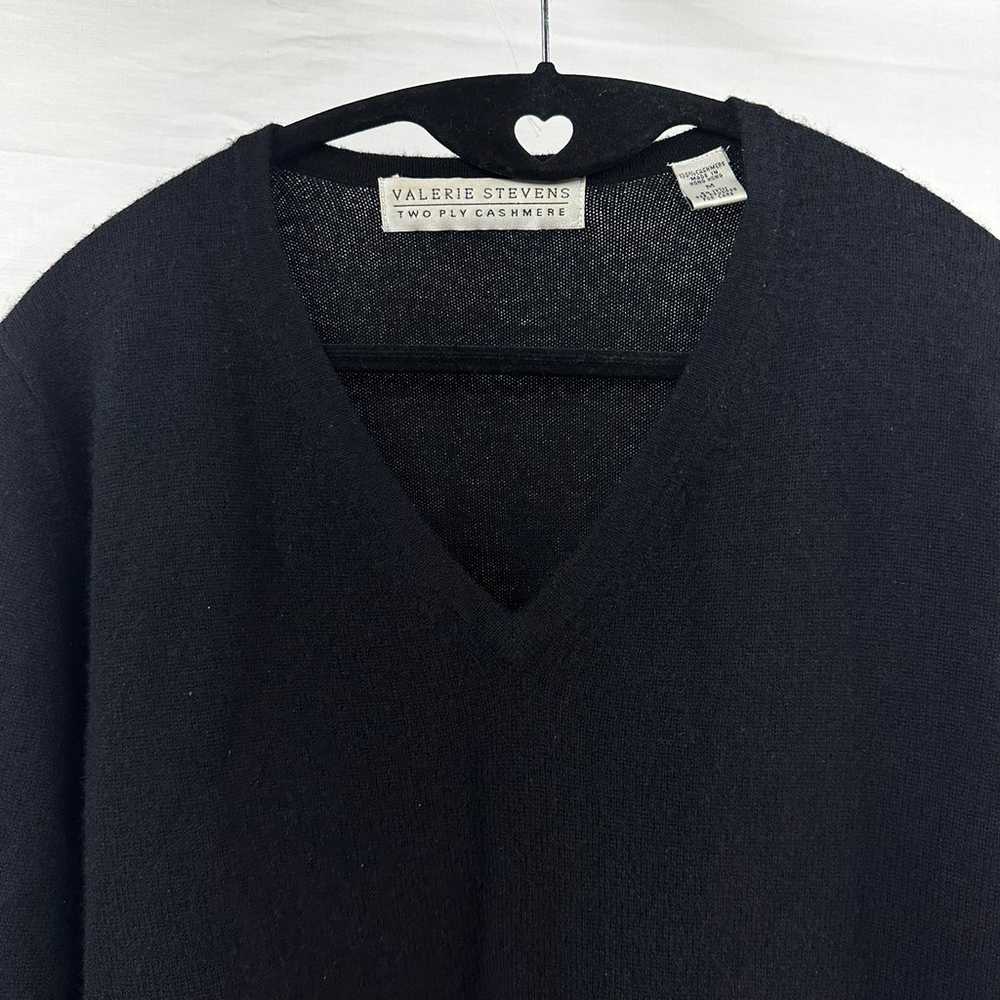 Valerie Stevens Sweater Two Ply 100% Cashmere Vin… - image 3