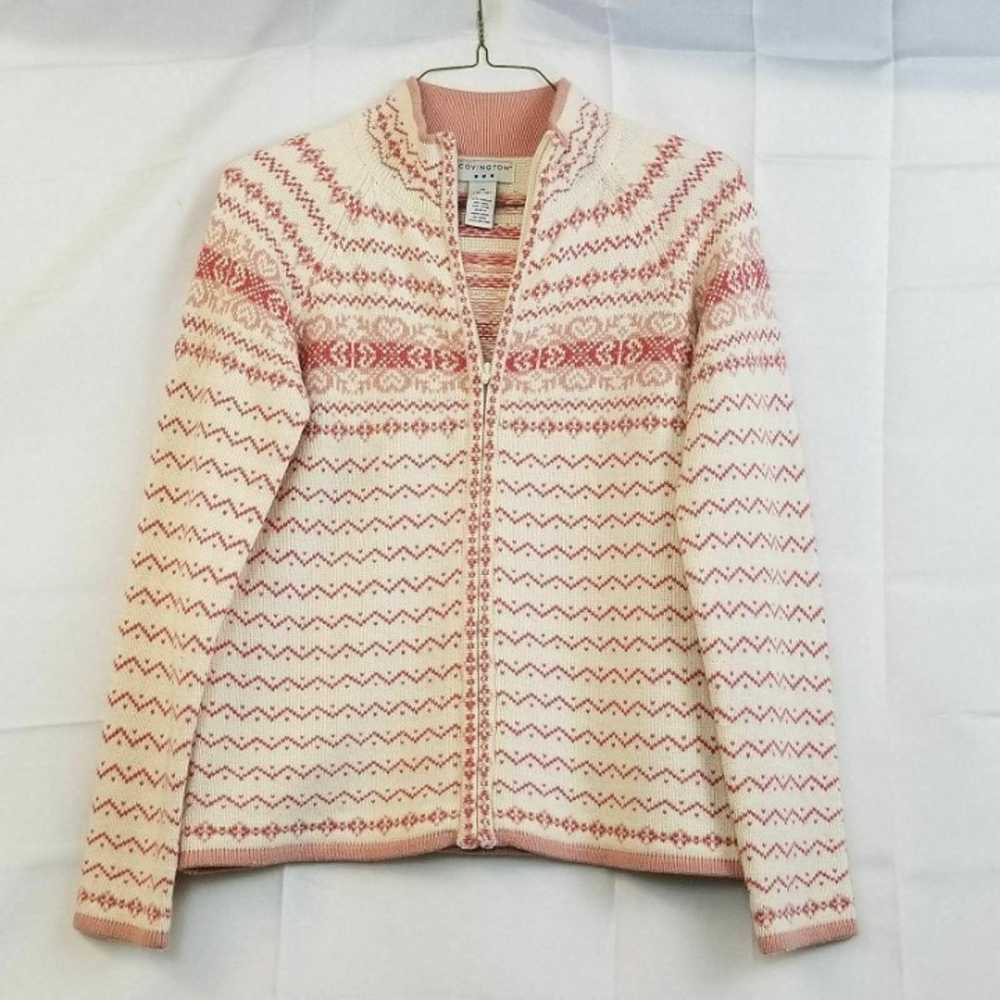 Covington Pink Womans Cardigan Sweater S - image 12