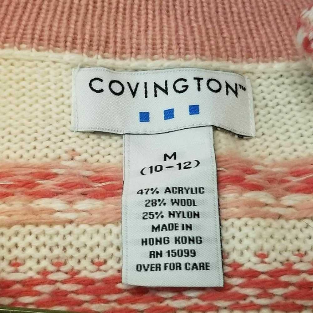 Covington Pink Womans Cardigan Sweater S - image 3