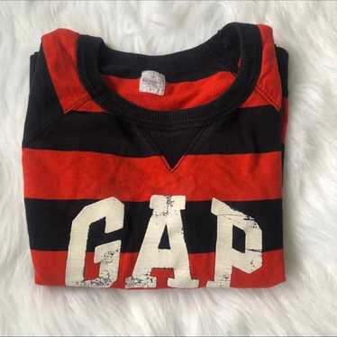 Vintage Authentic apparel GAP red and black strips