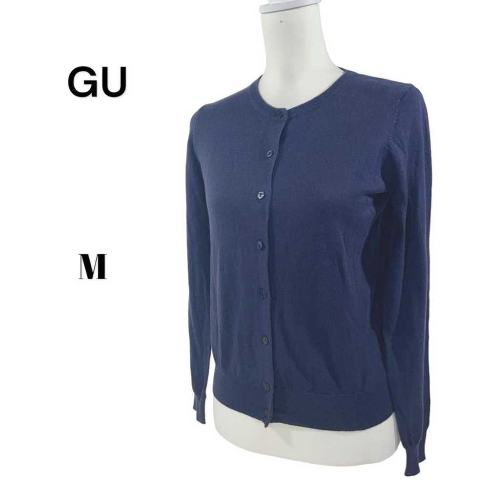 GU Women's Long Sleeve Cardigan Round Neck Thin [… - image 1