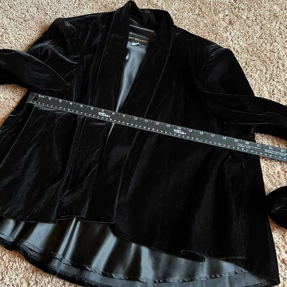 Vintage Scott McClintock Womens Med Black Velvet … - image 7