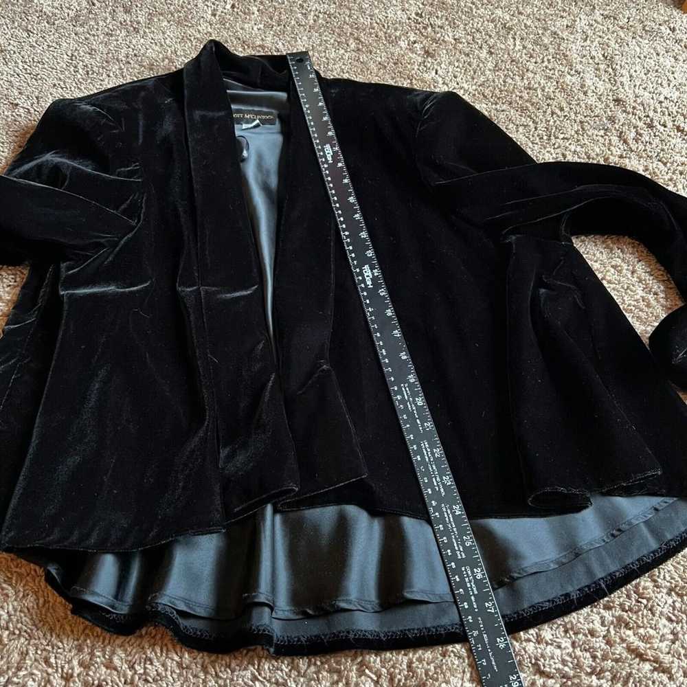 Vintage Scott McClintock Womens Med Black Velvet … - image 8