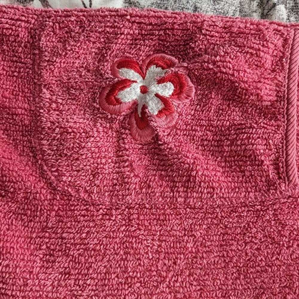 Vintage. Down Under Hot Pink Chenille Short house… - image 3