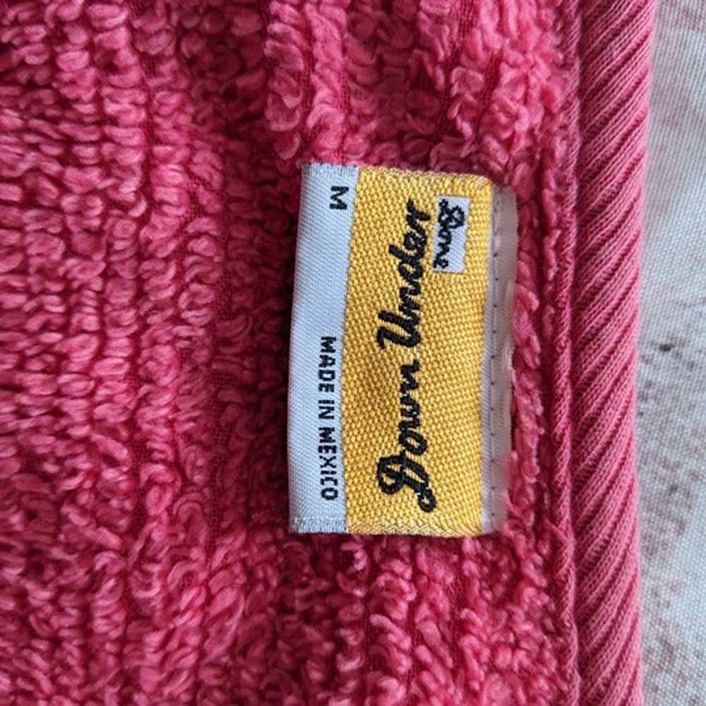 Vintage. Down Under Hot Pink Chenille Short house… - image 4