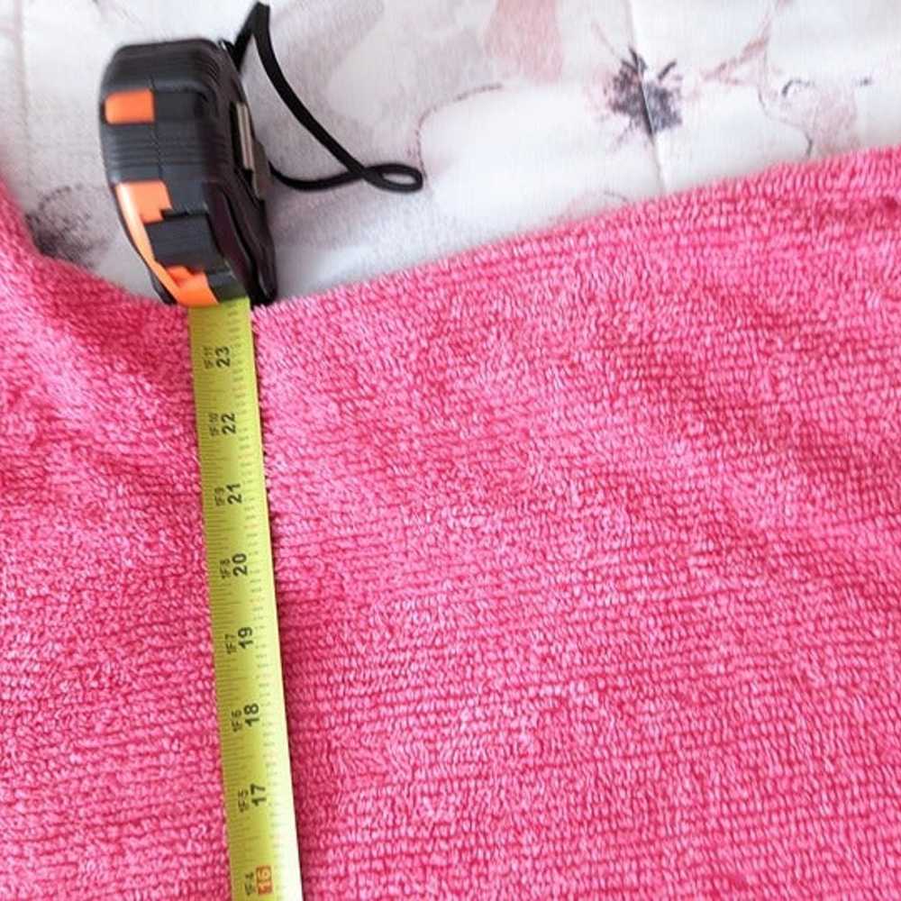 Vintage. Down Under Hot Pink Chenille Short house… - image 6